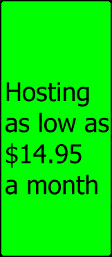 Hosting starting at just $14.95 a month!